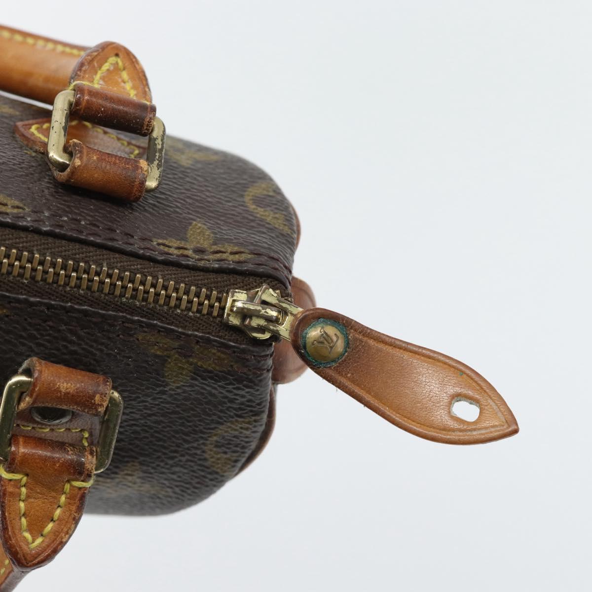 LOUIS VUITTON Monogram Mini Speedy Hand Bag M41534 LV Auth 182849