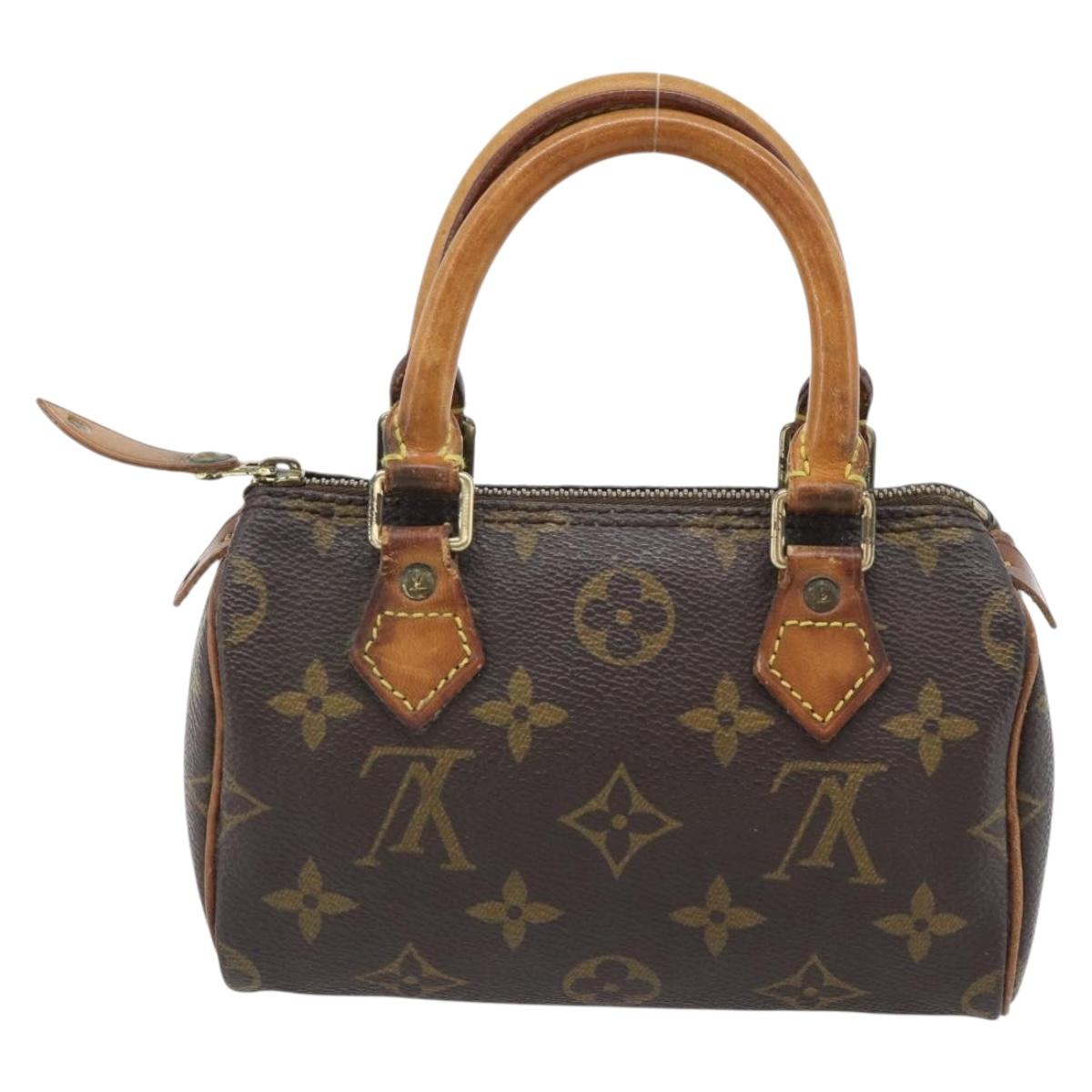 LOUIS VUITTON Monogram Mini Speedy Hand Bag M41534 LV Auth 182849
