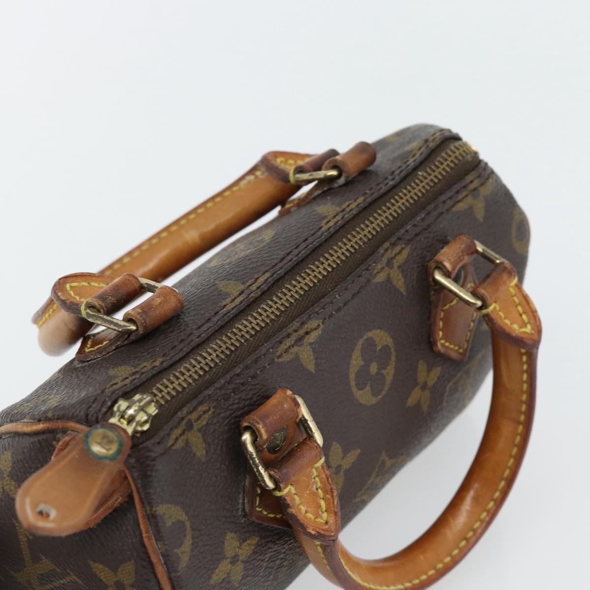 LOUIS VUITTON Monogram Mini Speedy Hand Bag M41534 LV Auth 182849