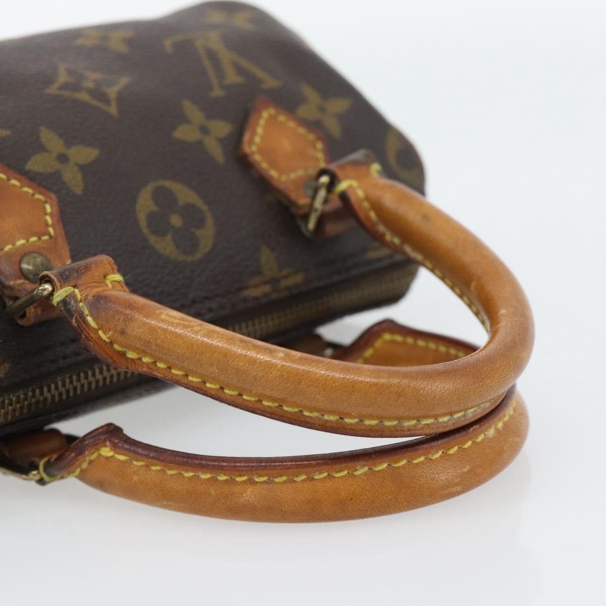 LOUIS VUITTON Monogram Mini Speedy Hand Bag M41534 LV Auth 182849
