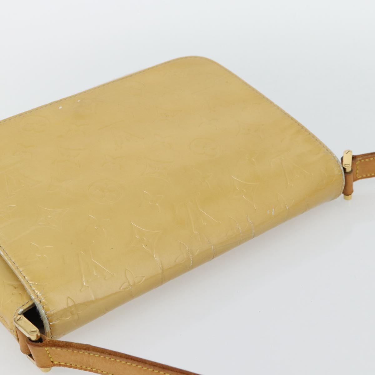 LOUIS VUITTON Monogram Vernis Thompson Street Bag Beige M91301 LV Auth 182856