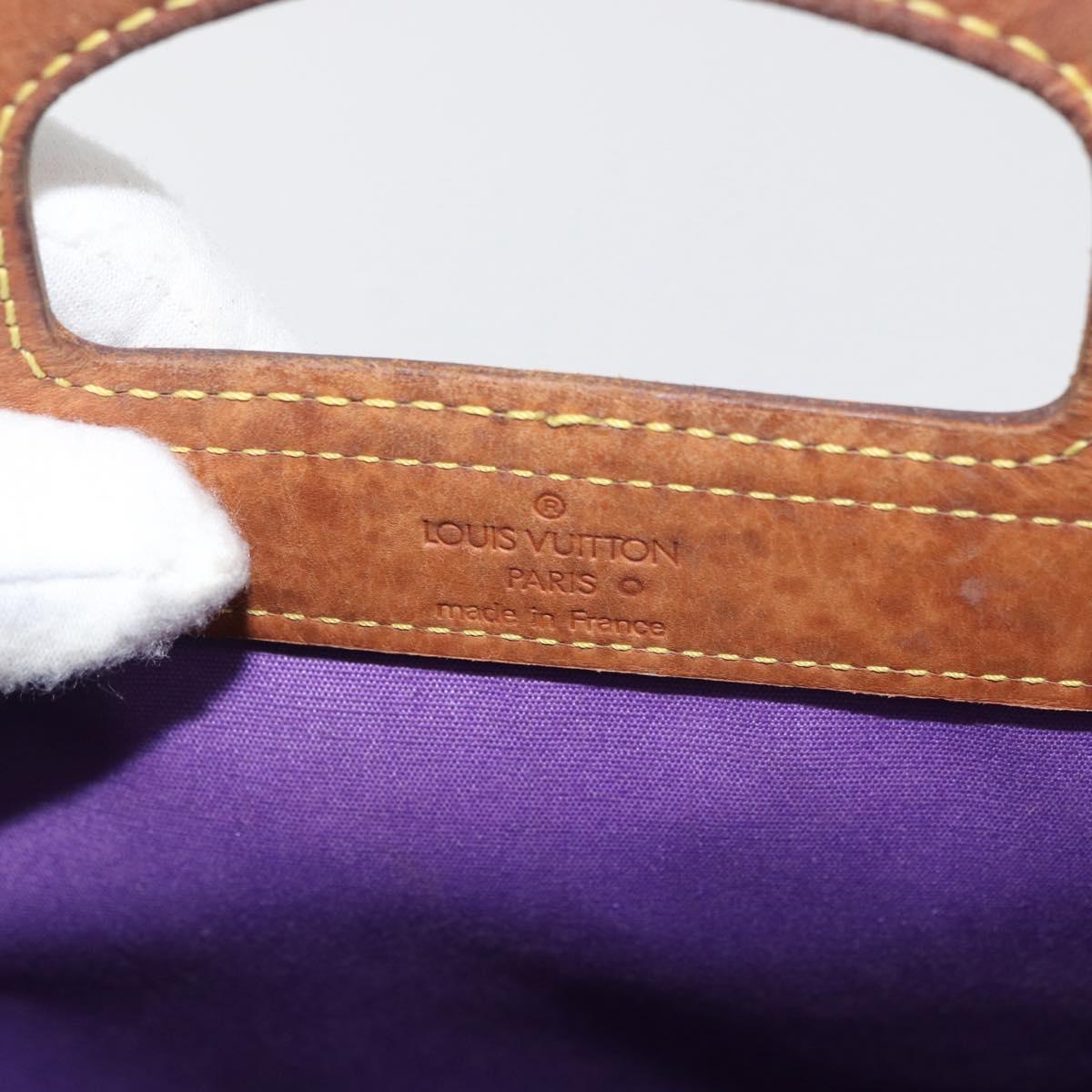 LOUIS VUITTON Monogram Vernis Stanton Tote Bag Purple Viole M91079 Auth 182857