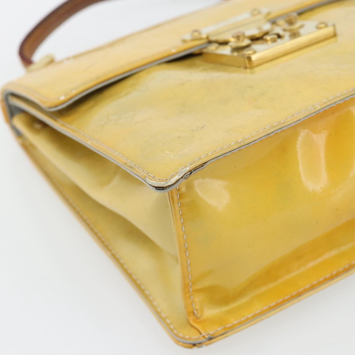 LOUIS VUITTON Monogram Vernis Spring Street Hand Bag Gris M91029 LV Auth 182858