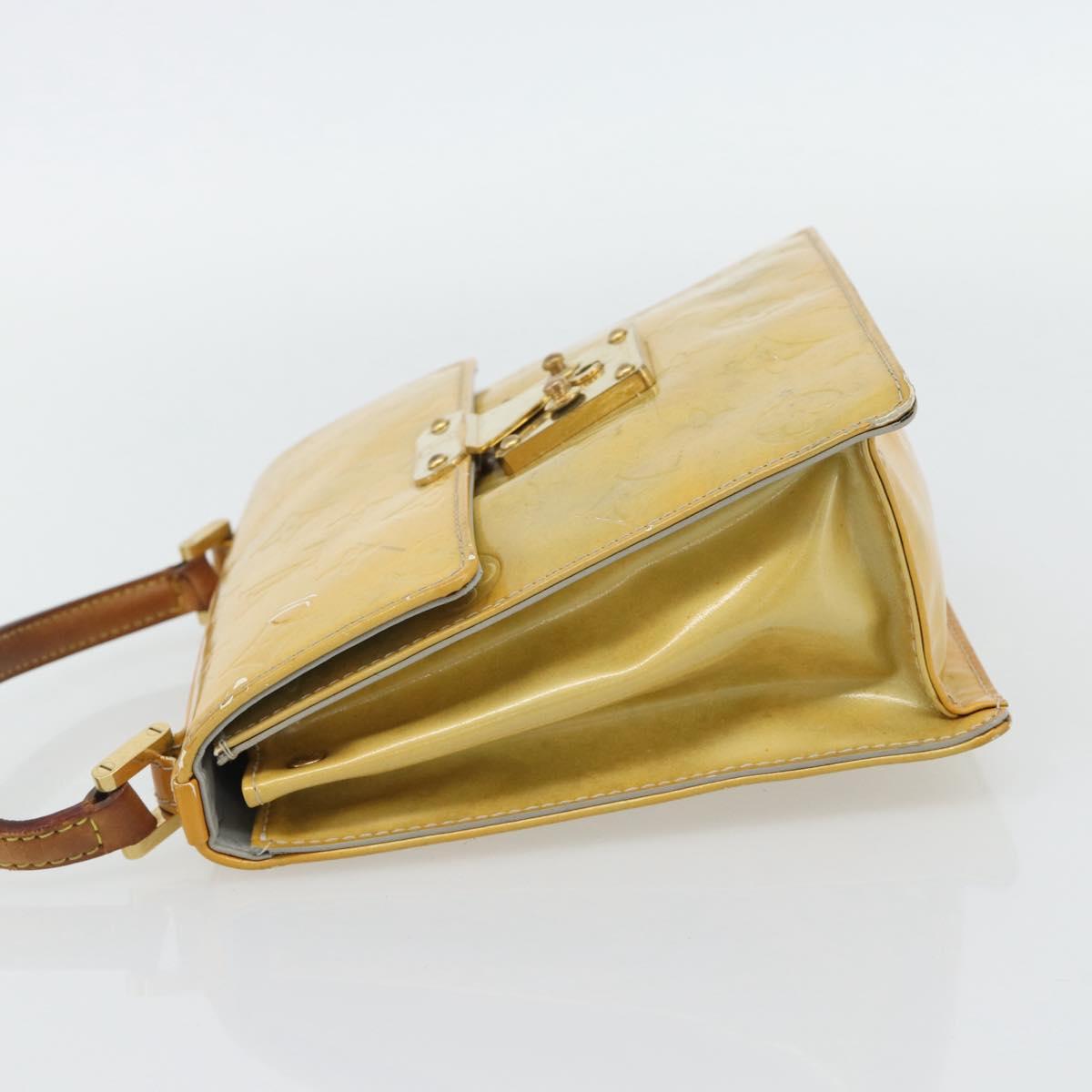 LOUIS VUITTON Monogram Vernis Spring Street Hand Bag Gris M91029 LV Auth 182858