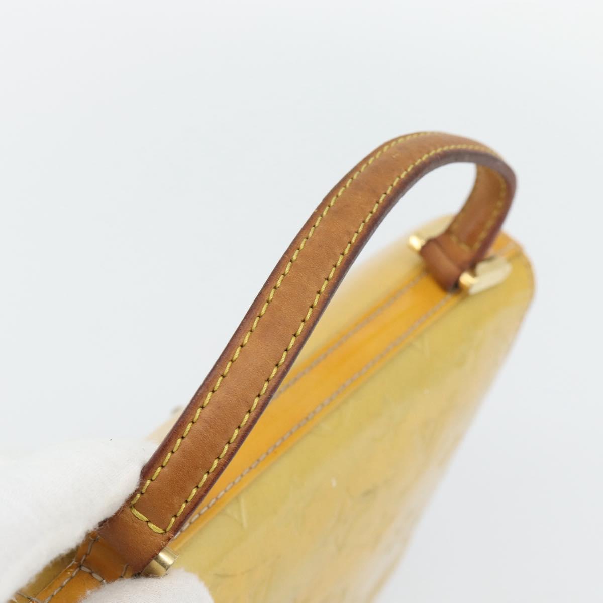 LOUIS VUITTON Monogram Vernis Spring Street Hand Bag Gris M91029 LV Auth 182858
