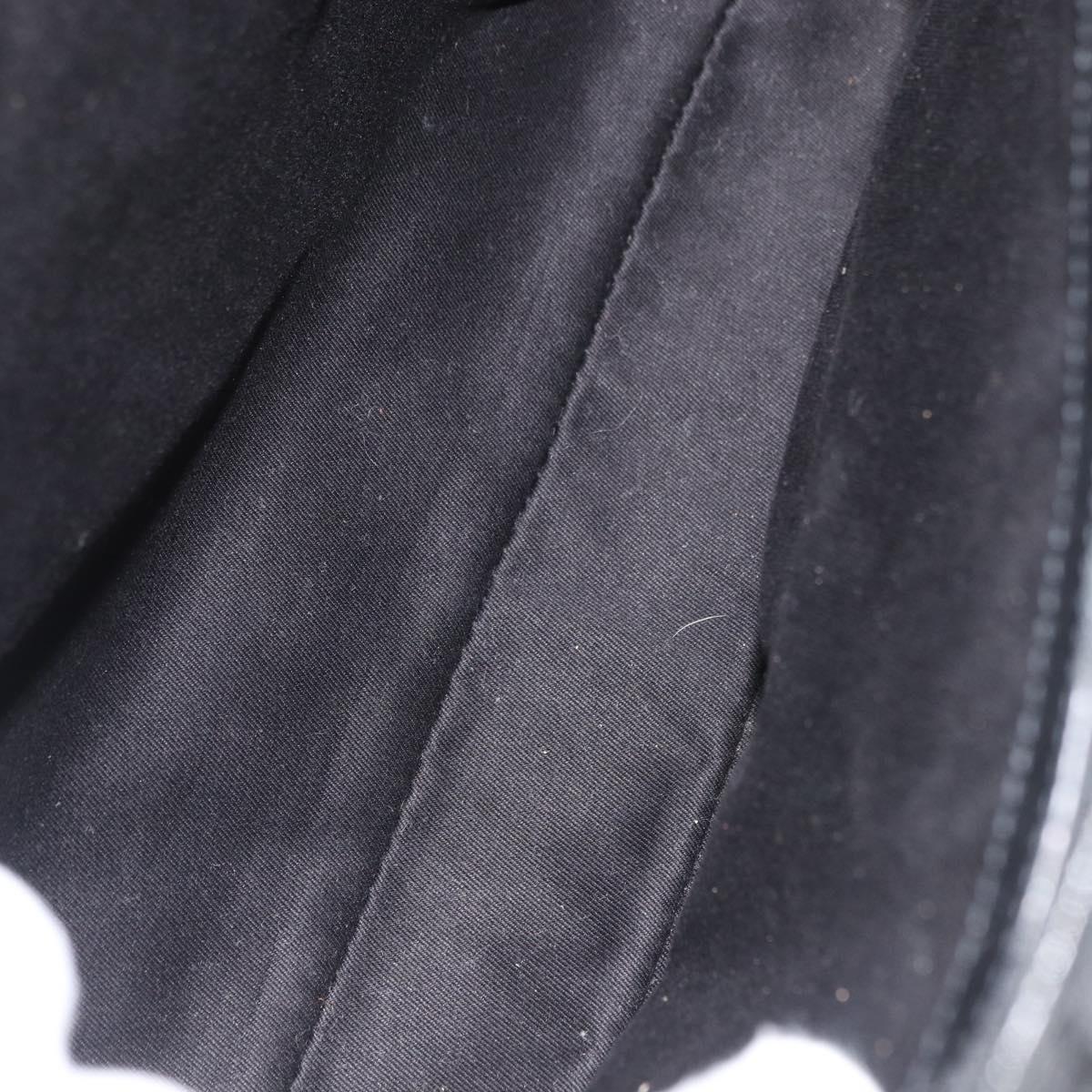 GUCCI GG Canvas Bamboo Hand Bag Black 112526 Auth 182862