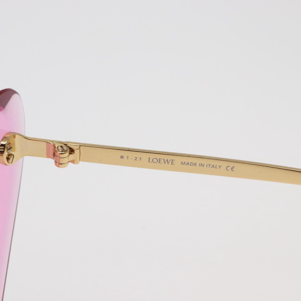 LOEWE Sunglasses metal Gold Tone Auth 182875M