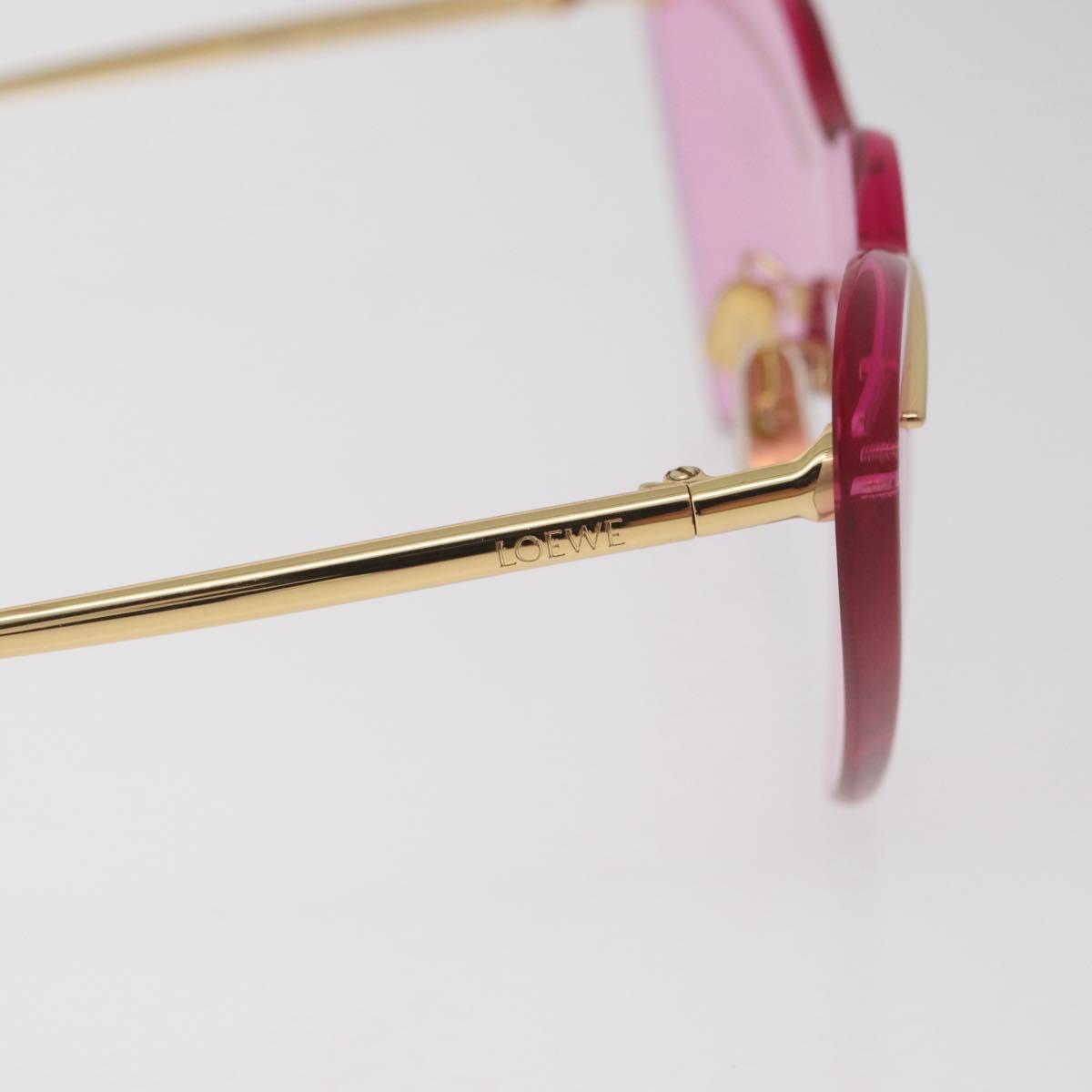 LOEWE Sunglasses metal Gold Tone Auth 182875M