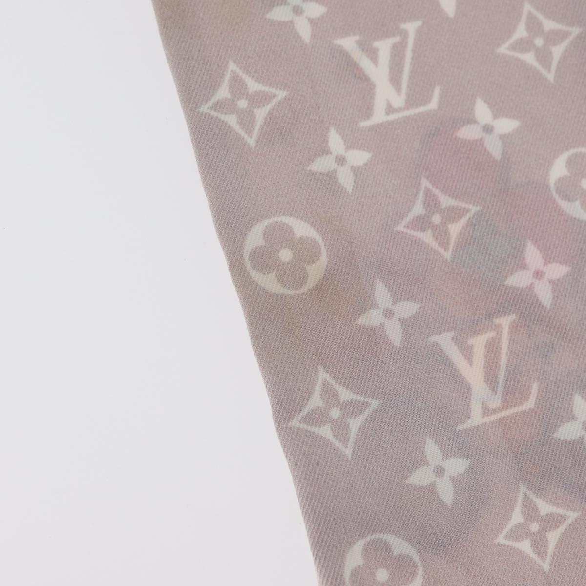 LOUIS VUITTON Monogram Vivienne Bando BB Scarf Silk Pink M77933 LV Auth 182876A