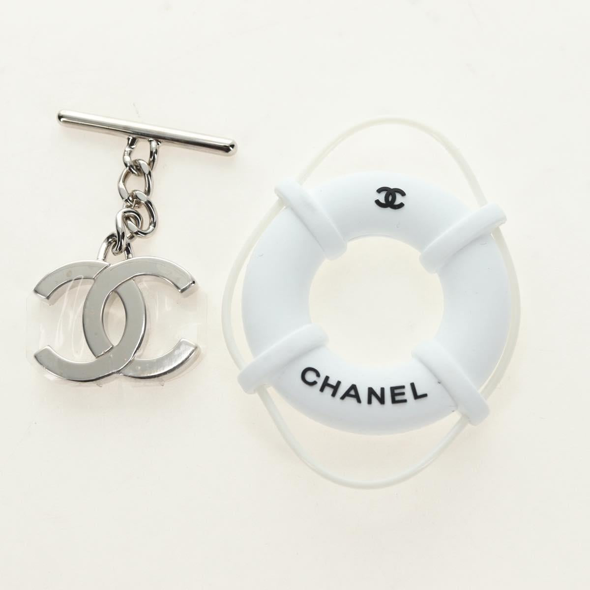 CHANEL Matelasse Cambon Line Wallet Leather Black Silver CC Auth 182878M