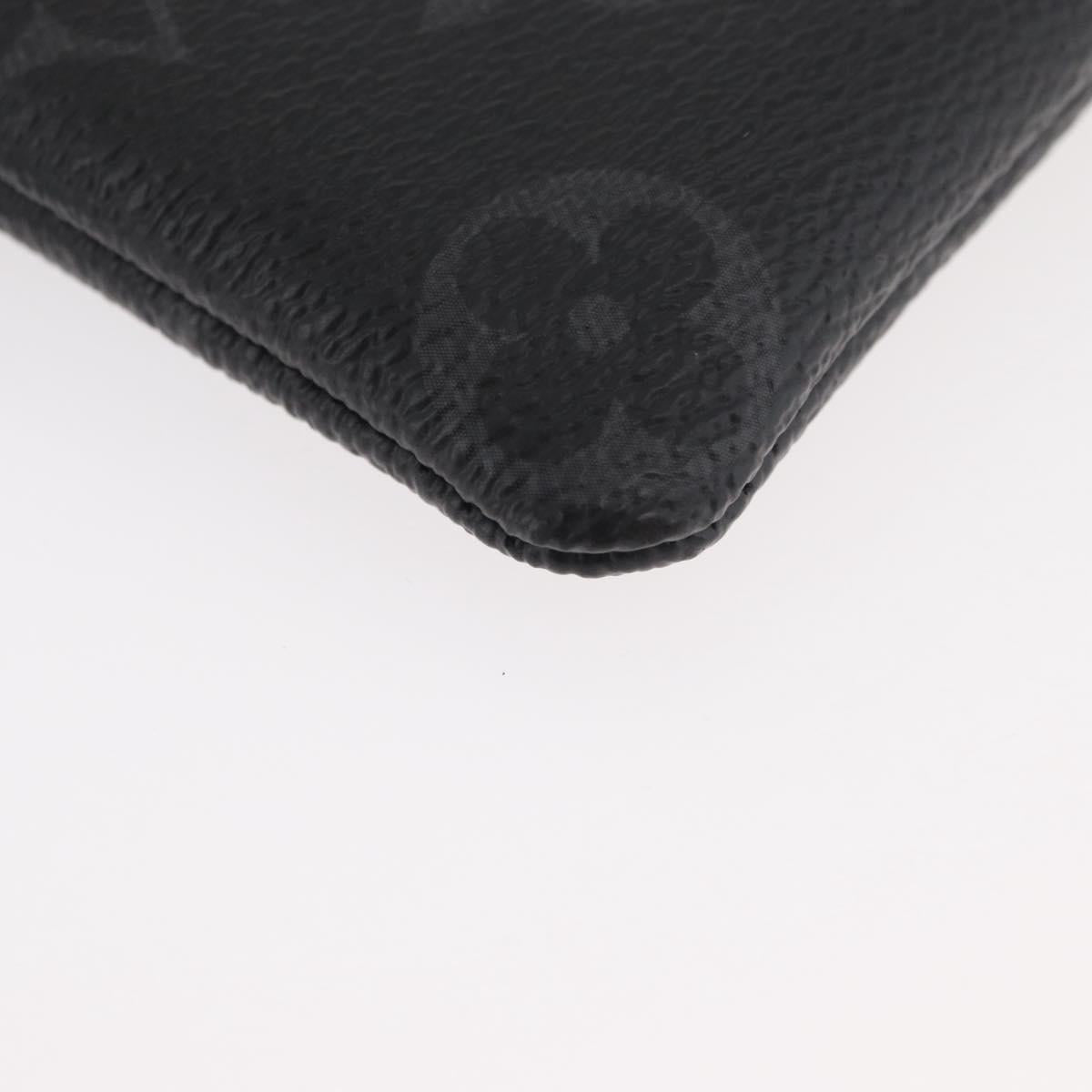 LOUIS VUITTON Monogram Eclipse Small Purse Pouch M64432 LV Auth 182880M