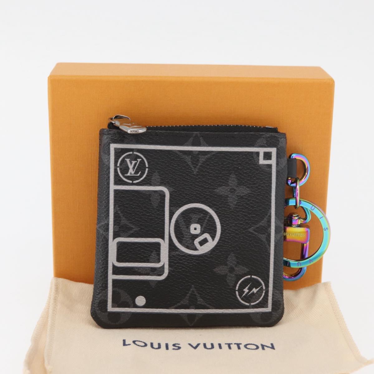 LOUIS VUITTON Monogram Eclipse Small Purse Pouch M64432 LV Auth 182880M