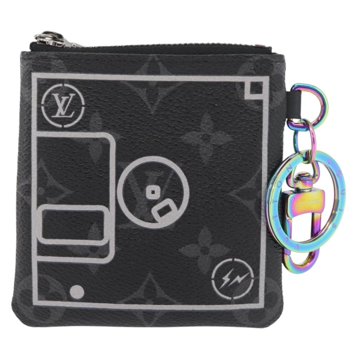 LOUIS VUITTON Monogram Eclipse Small Purse Pouch M64432 LV Auth 182880M
