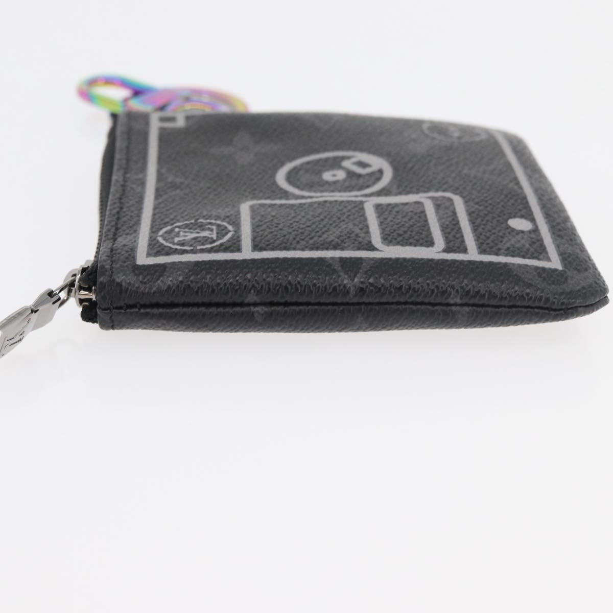 LOUIS VUITTON Monogram Eclipse Small Purse Pouch M64432 LV Auth 182880M