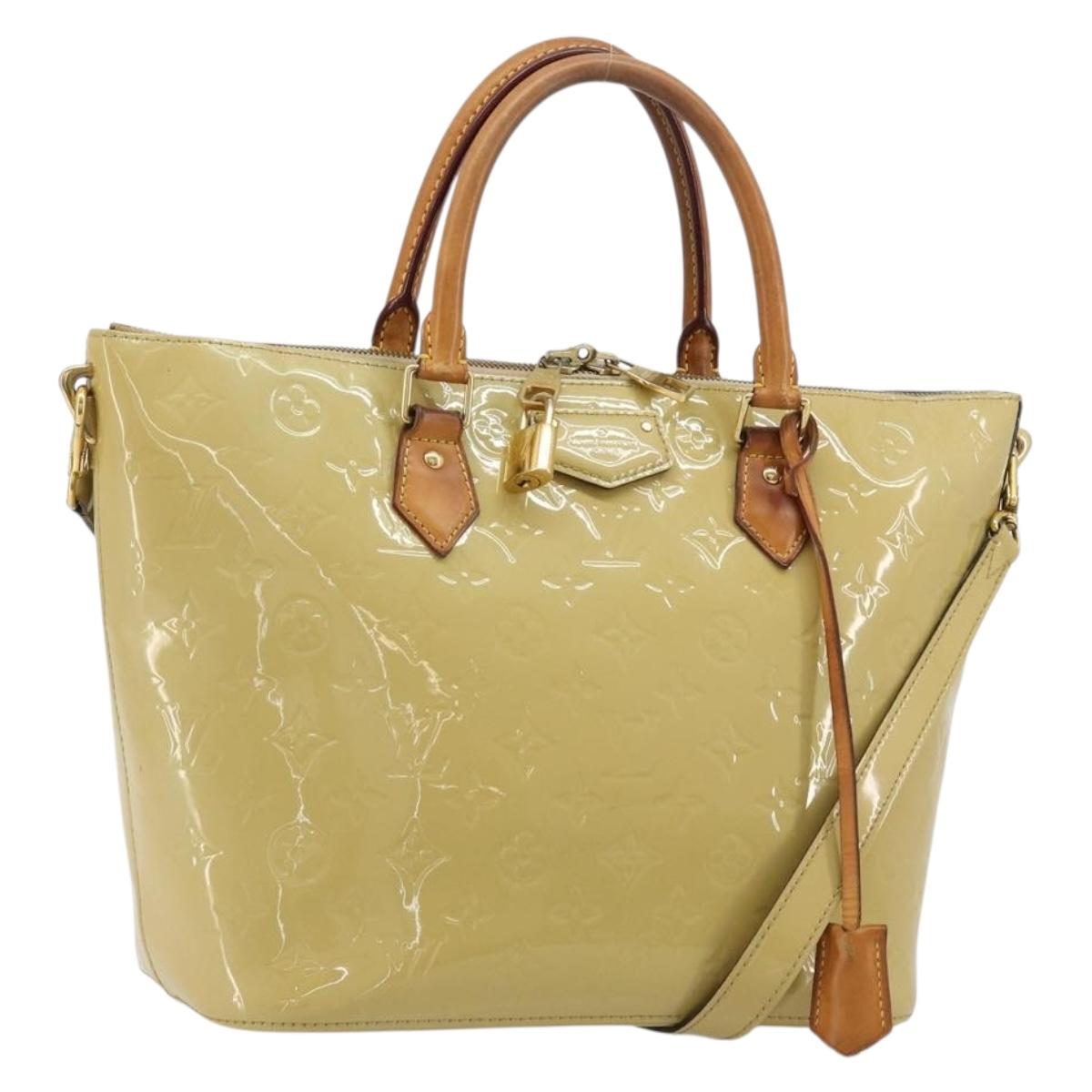 LOUIS VUITTON Vernis Montebello PM Hand Bag 2way Dunne M90167 LV Auth 182891