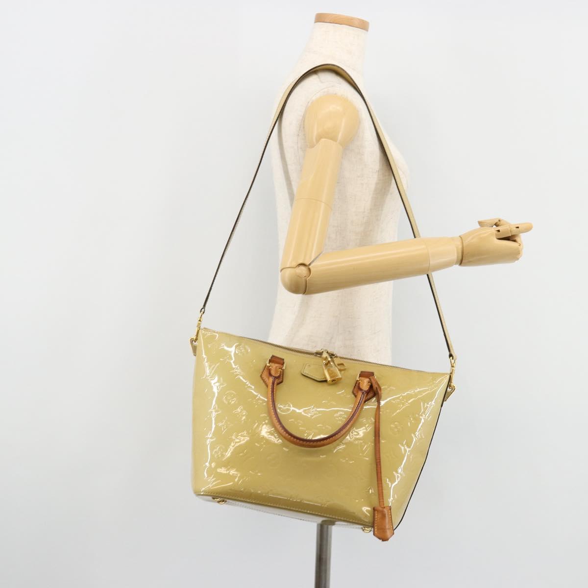 LOUIS VUITTON Vernis Montebello PM Hand Bag 2way Dunne M90167 LV Auth 182891