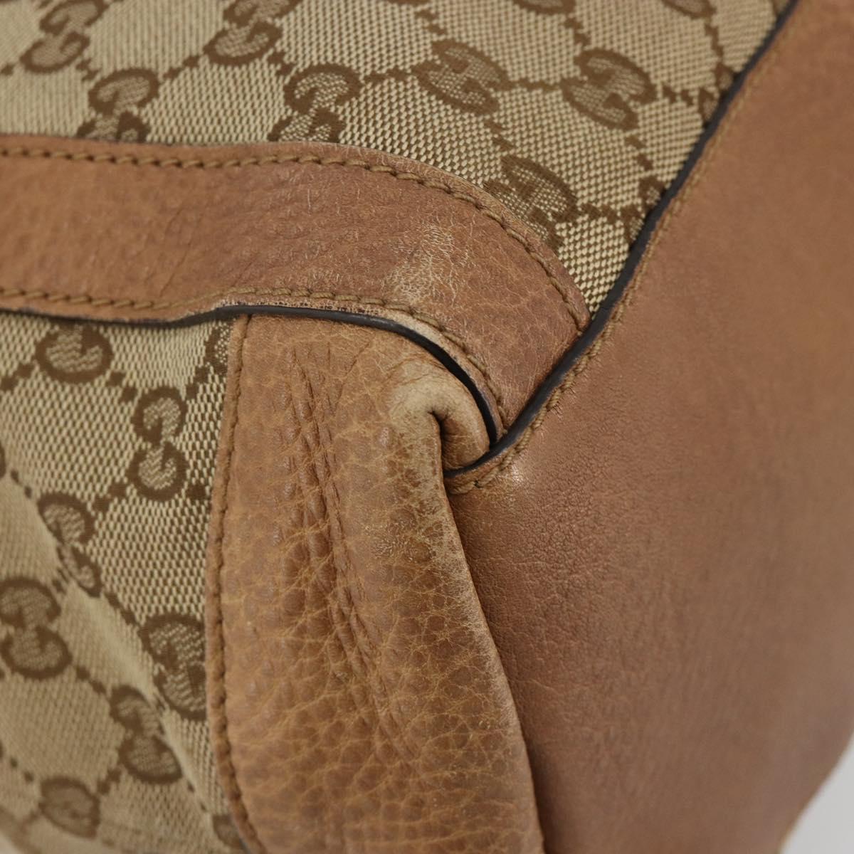 GUCCI GG Canvas Miss GG Hand Bag Outlet Beige Silver 323675 Auth 182927