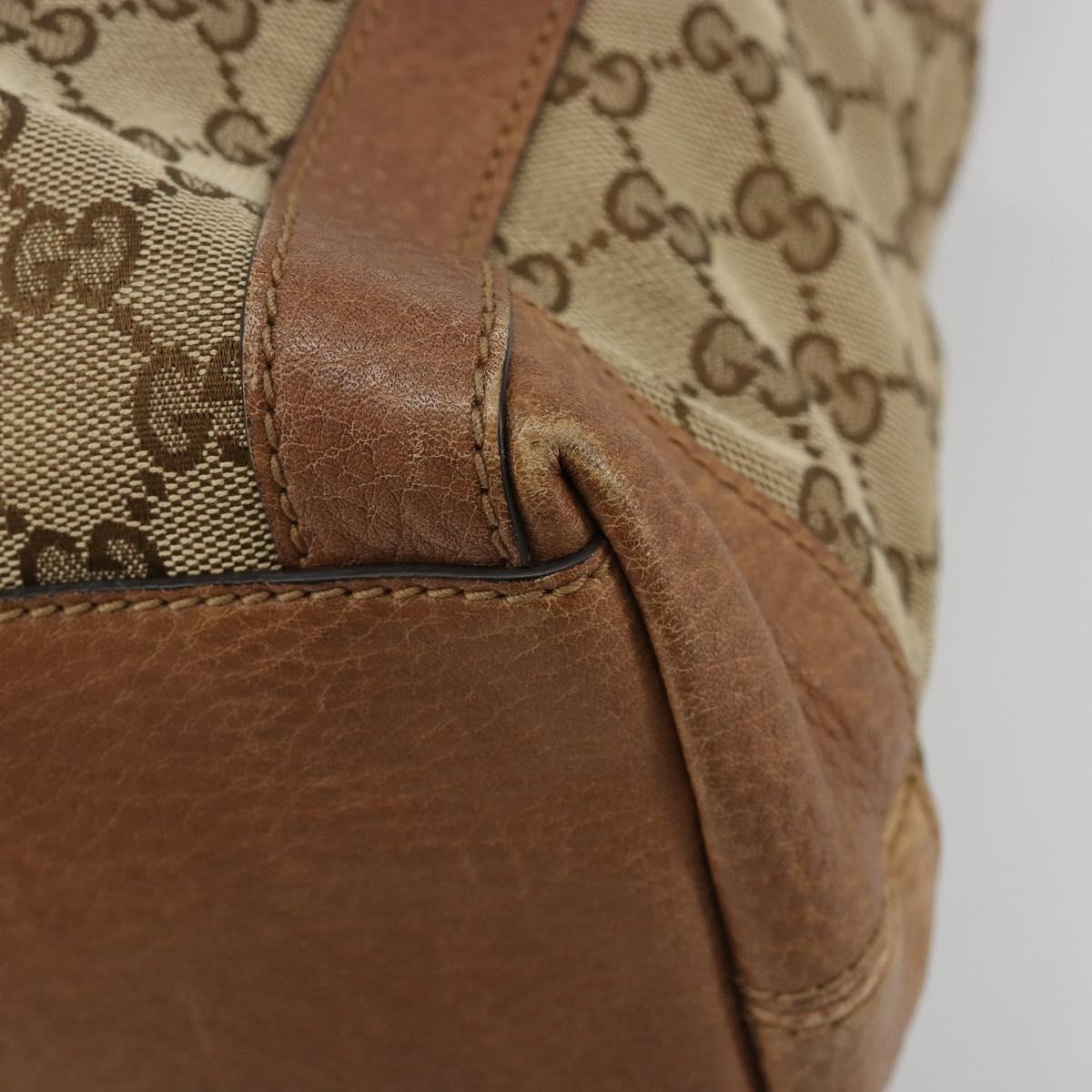 GUCCI GG Canvas Miss GG Hand Bag Outlet Beige Silver 323675 Auth 182927