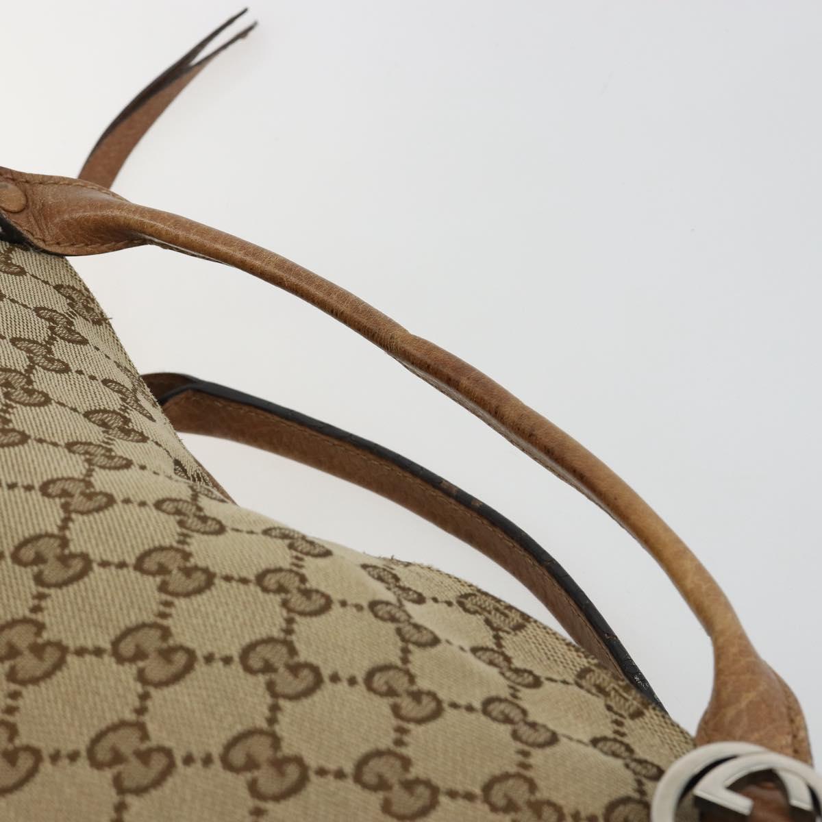 GUCCI GG Canvas Miss GG Hand Bag Outlet Beige Silver 323675 Auth 182927