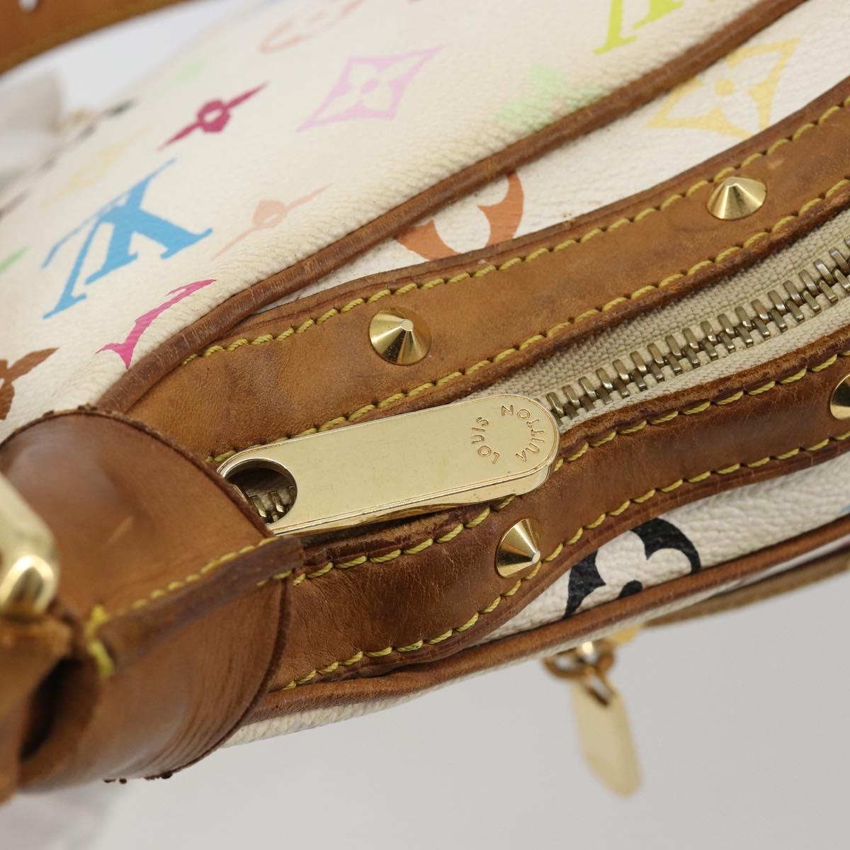 LOUIS VUITTON Monogram Multicolor Boulogne Bag White M92660 LV Auth 182931