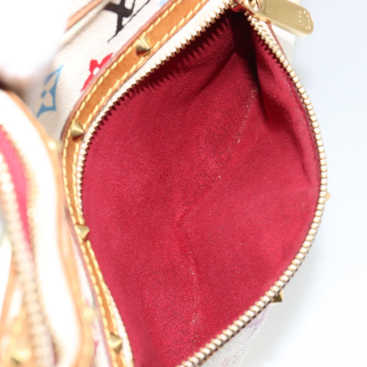 LOUIS VUITTON Monogram Multicolor Boulogne Bag White M92660 LV Auth 182931