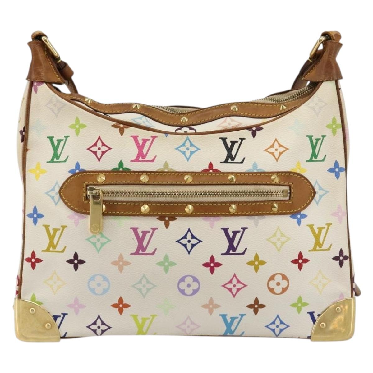 LOUIS VUITTON Monogram Multicolor Boulogne Bag White M92660 LV Auth 182931