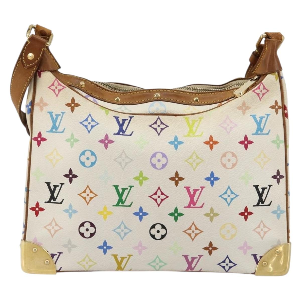 LOUIS VUITTON Monogram Multicolor Boulogne Bag White M92660 LV Auth 182931