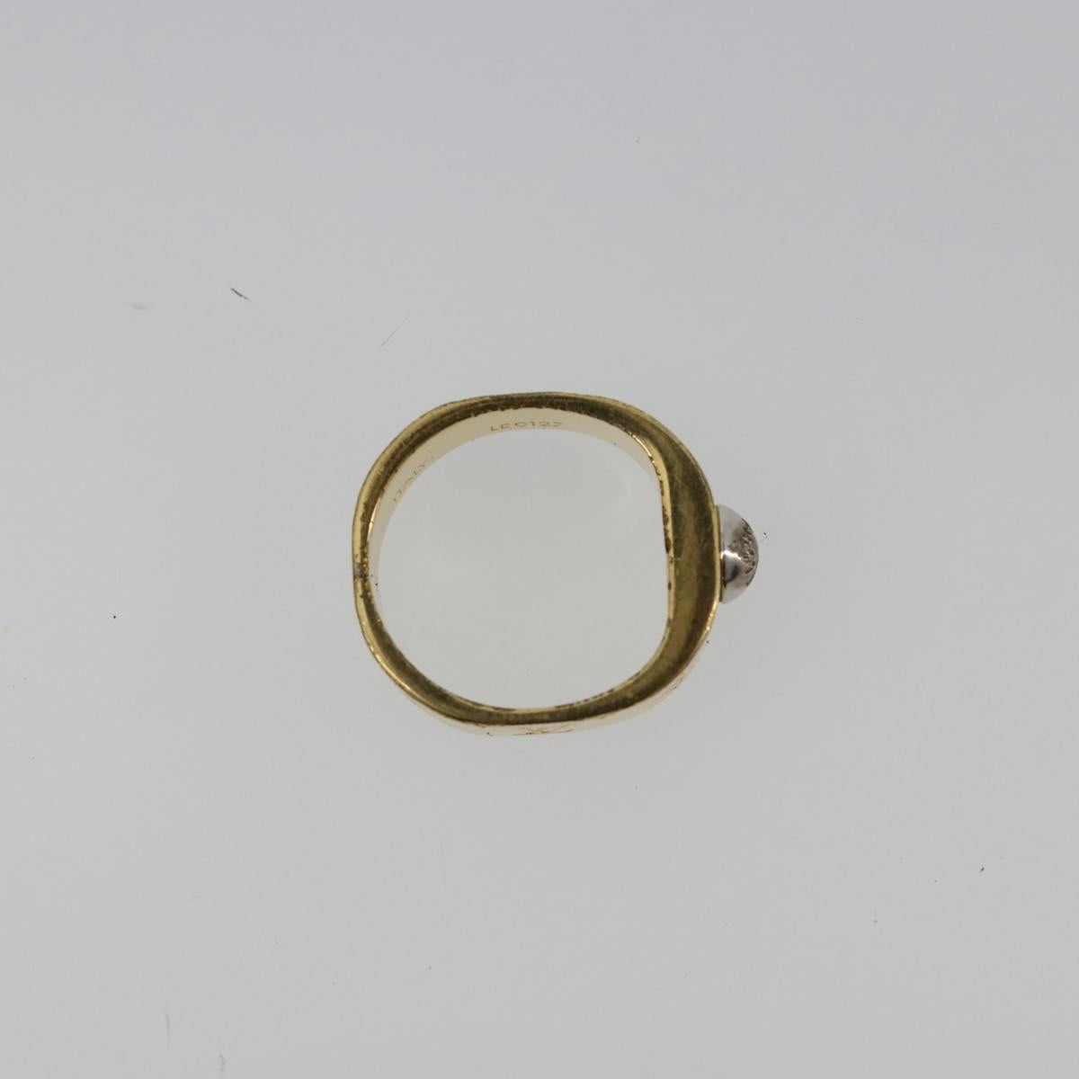 LOUIS VUITTON Berg Nanogram Ring metal Gold M00210 LV Auth 182944A