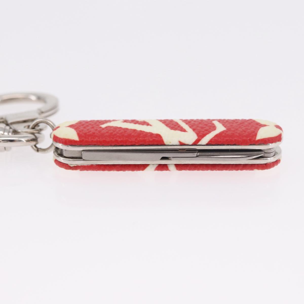 LOUIS VUITTON Monogram LV x Supreme Pocket Knife Key Chain MP2070 Auth 182946A