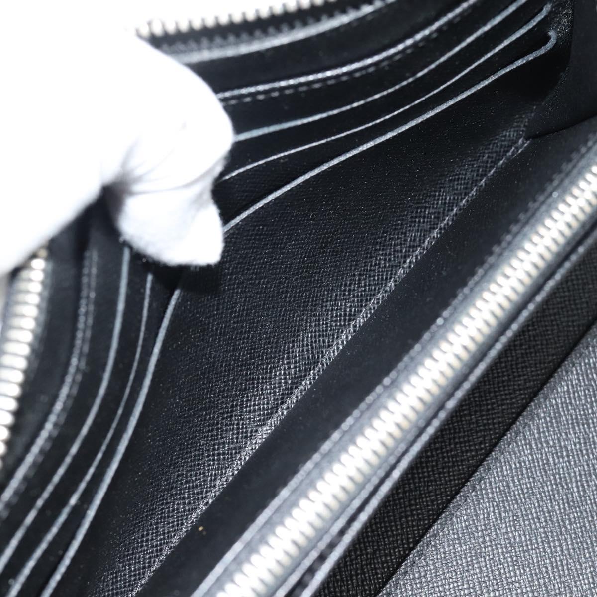 LOUIS VUITTON Damier Graphite Zippy Wallet Vertical Wallet N63095 Auth 182953A