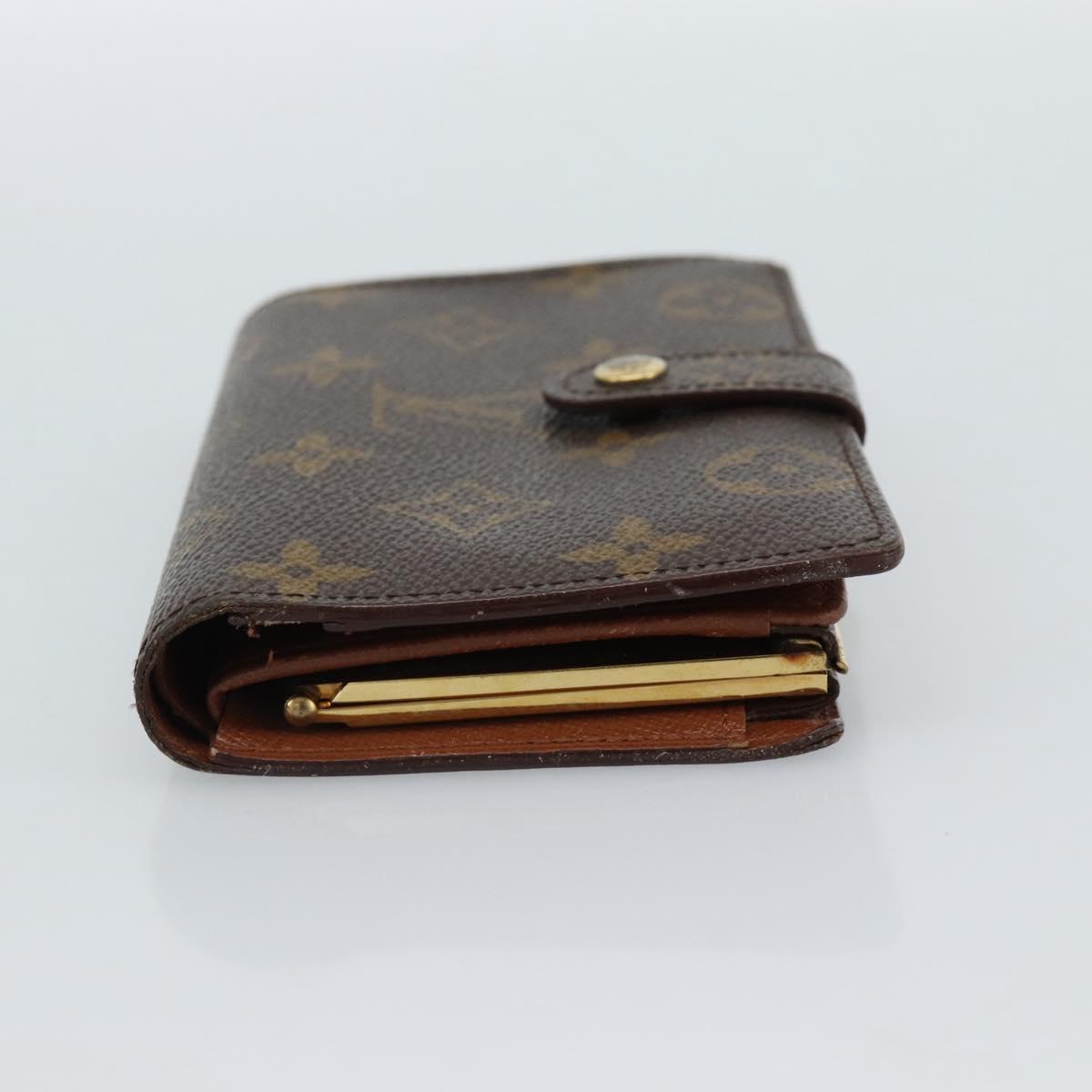 LOUIS VUITTON Monogram Porte Monnaie Billets Viennois M61663 LV Auth 182956