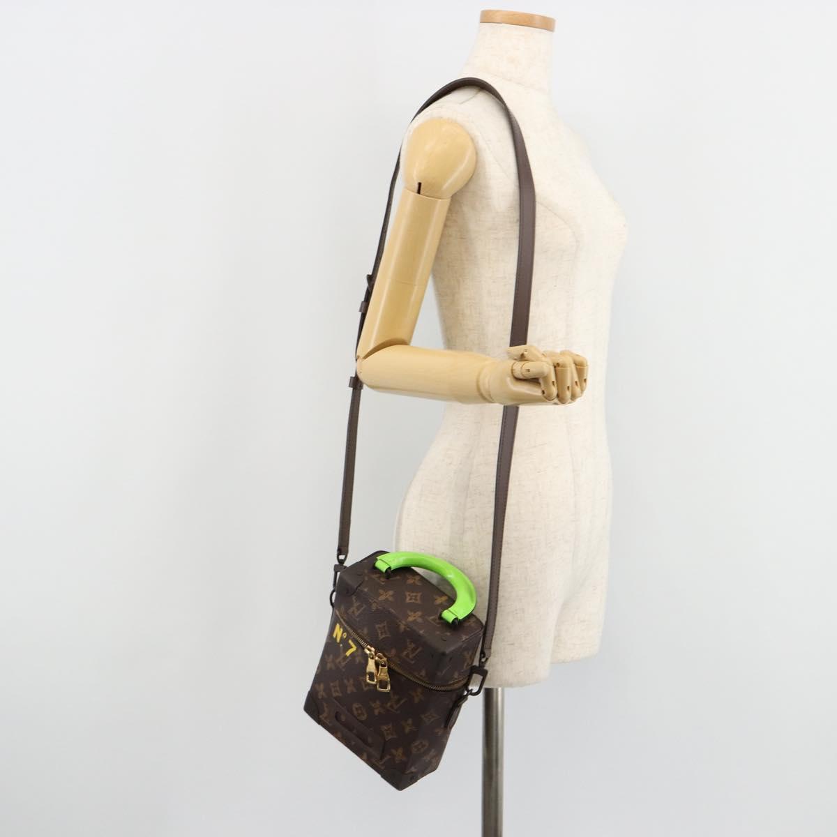 LOUIS VUITTON Monogram Vertical Box Trunk Shoulder Bag M59664 LV Auth 182968M