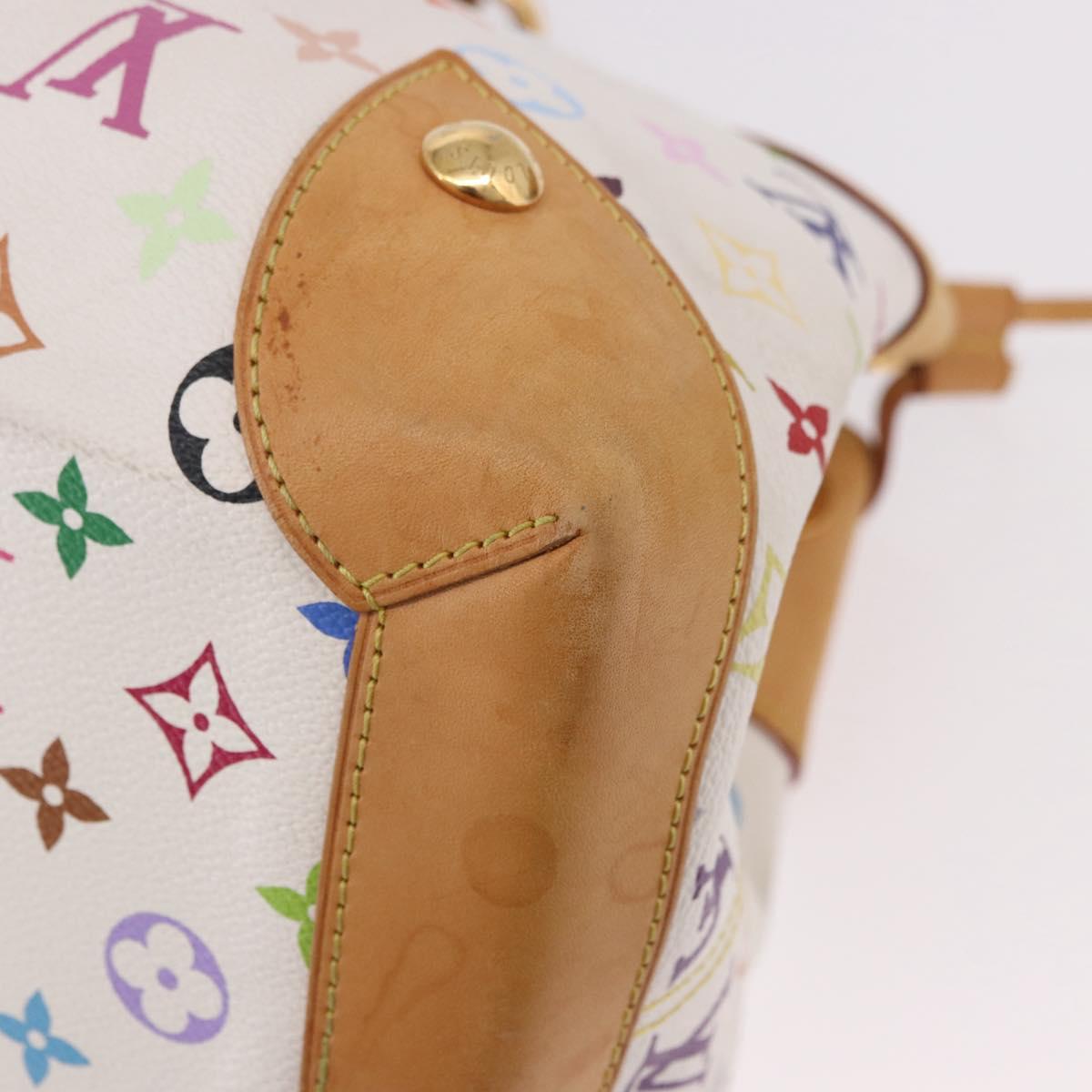 LOUIS VUITTON Monogram Multicolor Ursula Tote Bag White M40123 LV Auth 183012V