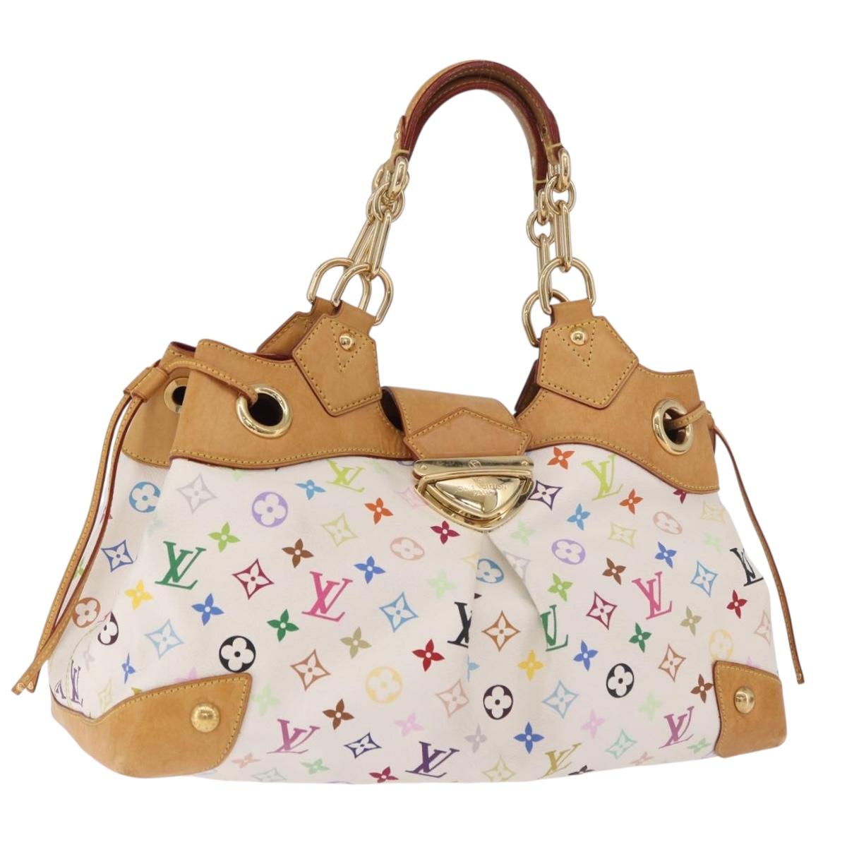 LOUIS VUITTON Monogram Multicolor Ursula Tote Bag White M40123 LV Auth 183012V