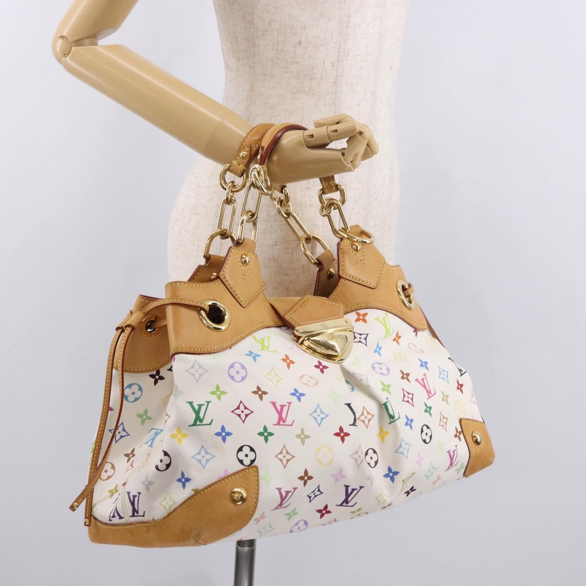 LOUIS VUITTON Monogram Multicolor Ursula Tote Bag White M40123 LV Auth 183012V