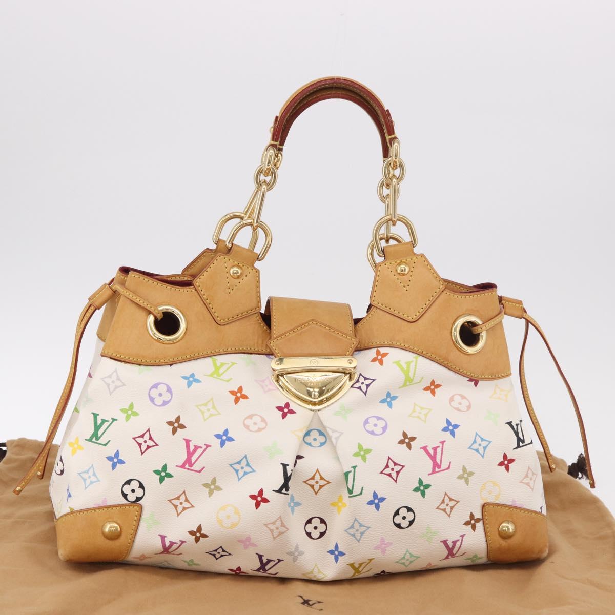 LOUIS VUITTON Monogram Multicolor Ursula Tote Bag White M40123 LV Auth 183012V