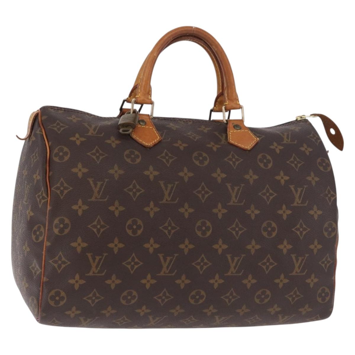 LOUIS VUITTON Monogram Speedy 35 Hand Bag M41524 LV Auth 183027A