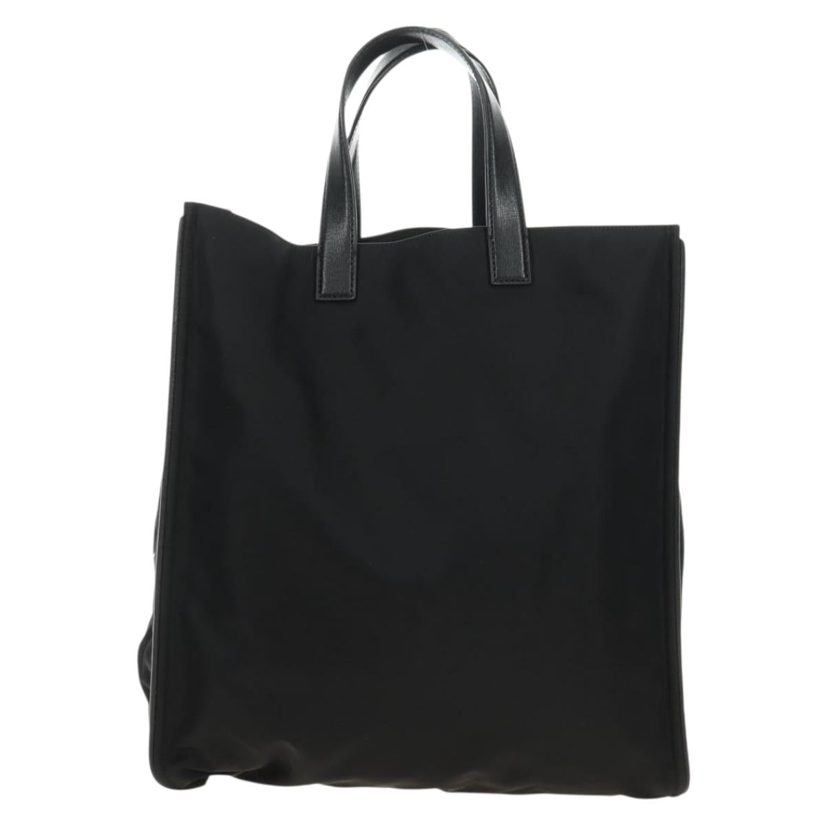 FENDI Monster Bugs Tote Bag Nylon Black Silver Auth 183030M