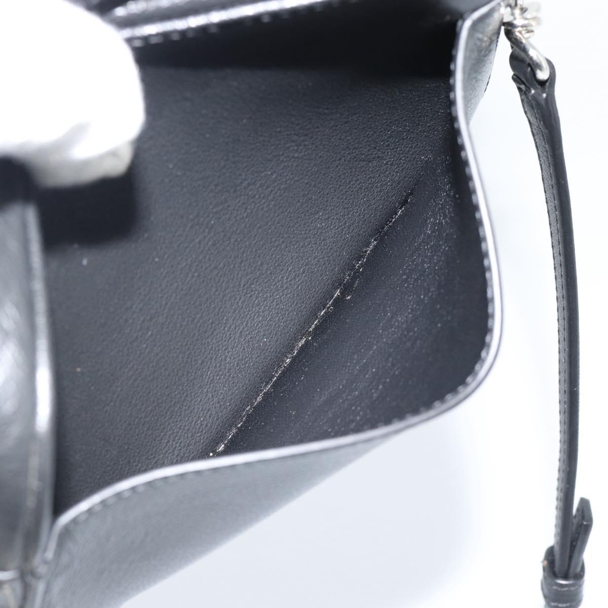 BALENCIAGA Everyday Camera Bag Bag Leather 2way Black Silver 608653 Auth 183054A