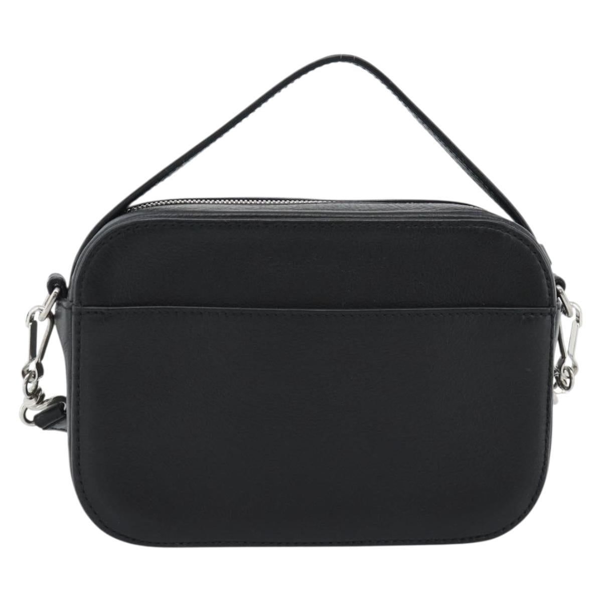 BALENCIAGA Everyday Camera Bag Bag Leather 2way Black Silver 608653 Auth 183054A