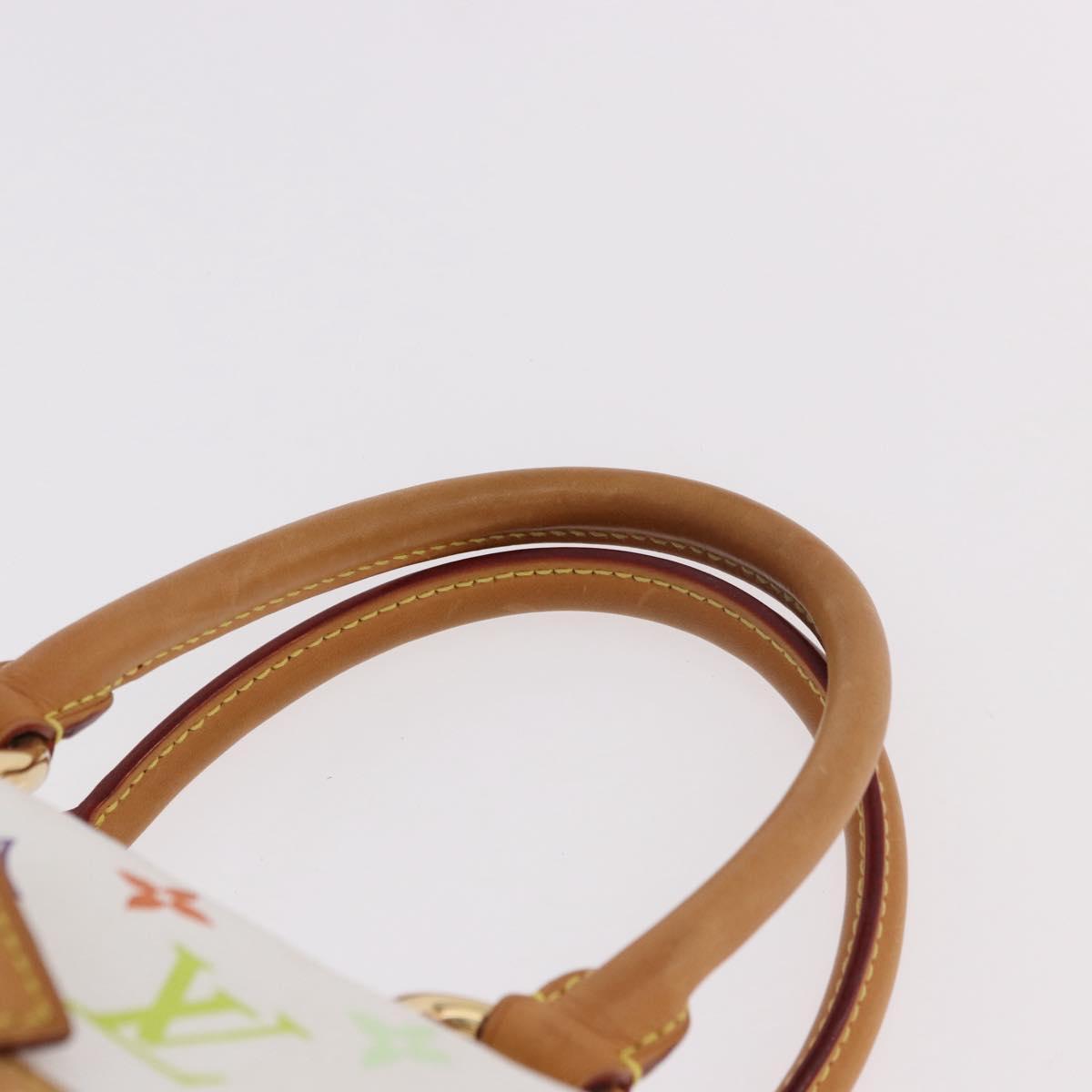 LOUIS VUITTON Monogram Multicolor Rita Hand Bag 2way White M40125 Auth 183062V