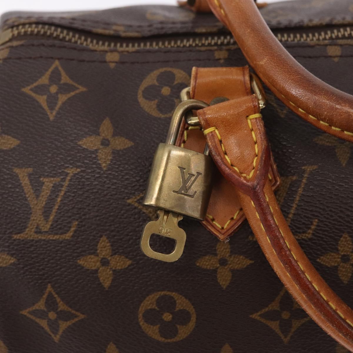 LOUIS VUITTON Monogram Speedy 30 Hand Bag M41526 LV Auth 183067A