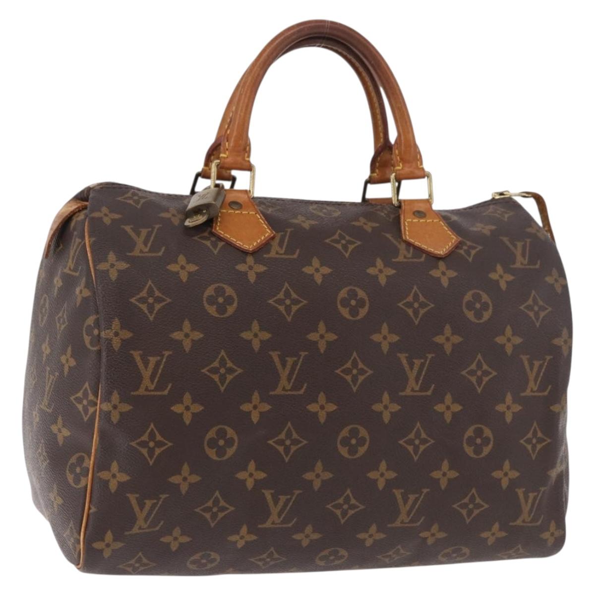 LOUIS VUITTON Monogram Speedy 30 Hand Bag M41526 LV Auth 183067A