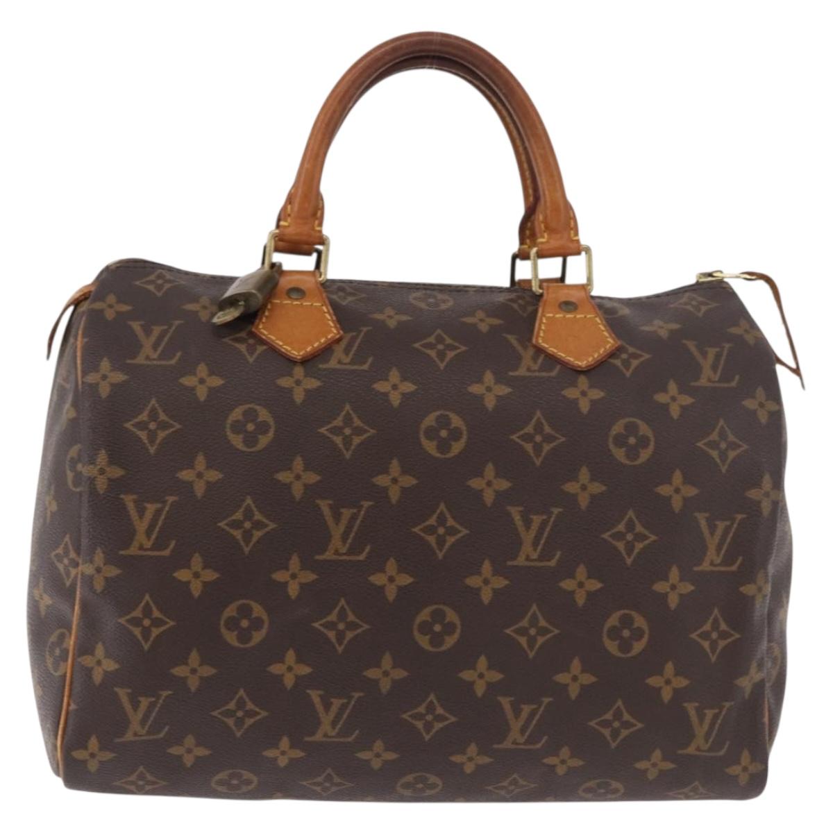 LOUIS VUITTON Monogram Speedy 30 Hand Bag M41526 LV Auth 183067A