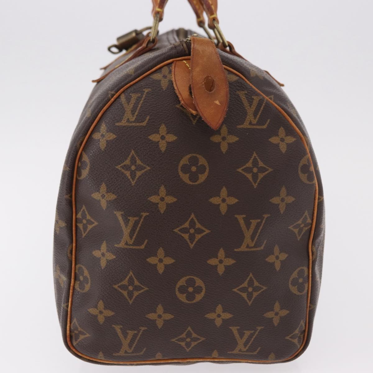LOUIS VUITTON Monogram Speedy 30 Hand Bag M41526 LV Auth 183067A