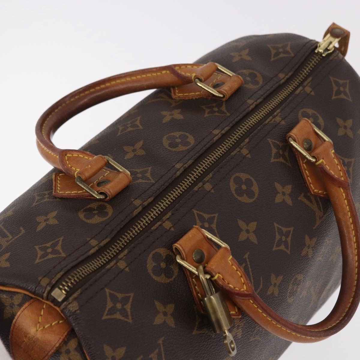 LOUIS VUITTON Monogram Speedy 30 Hand Bag M41526 LV Auth 183067A
