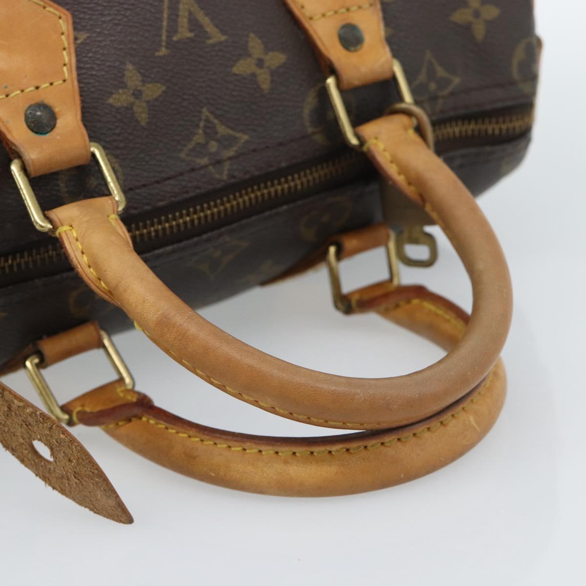 LOUIS VUITTON Monogram Speedy 30 Hand Bag M41526 LV Auth 183072A