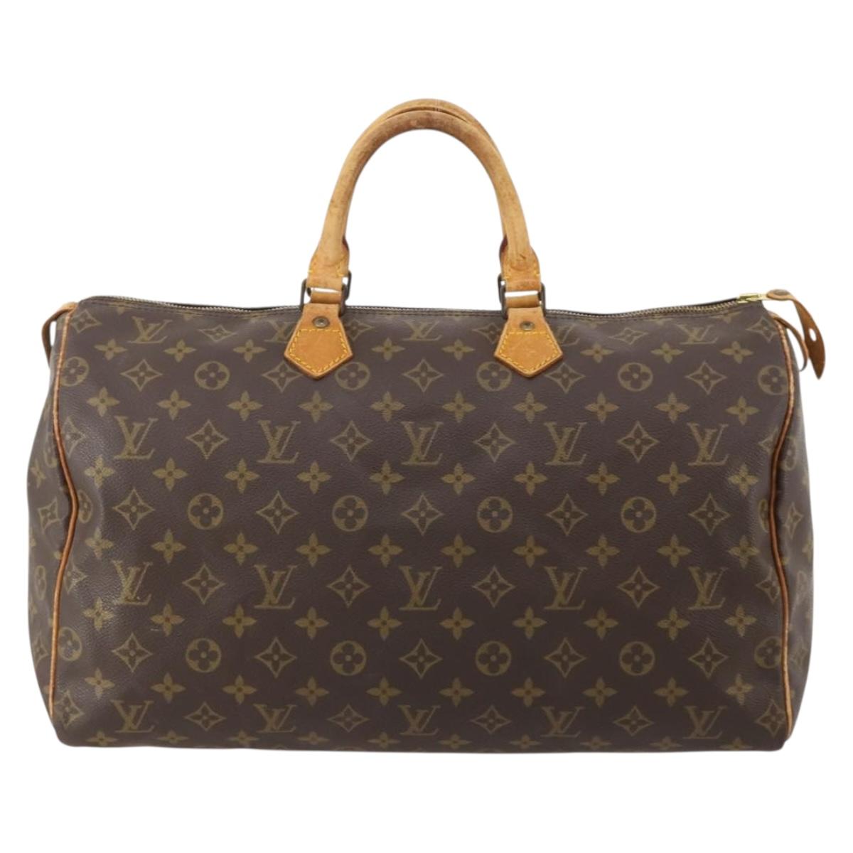 LOUIS VUITTON Monogram Speedy 40 Hand Bag M41522 LV Auth 183075