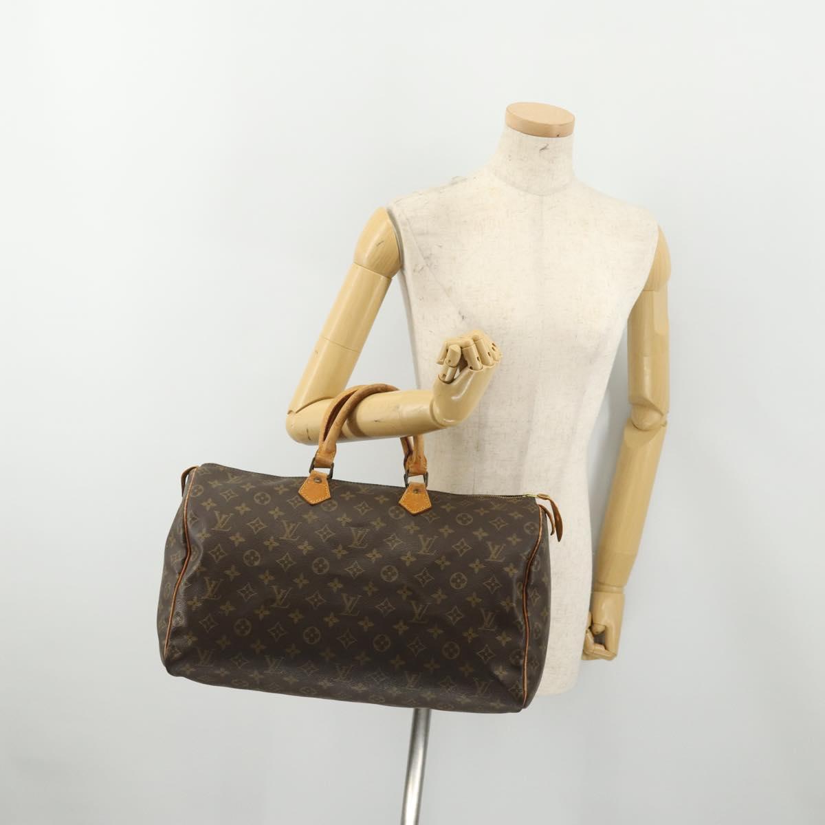 LOUIS VUITTON Monogram Speedy 40 Hand Bag M41522 LV Auth 183075