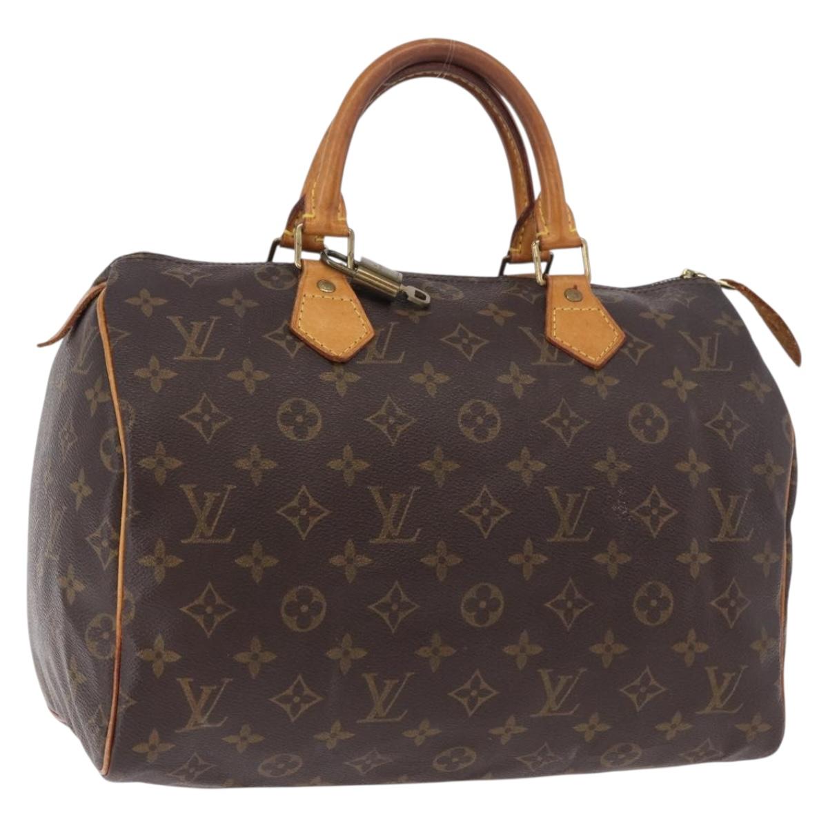 LOUIS VUITTON Monogram Speedy 30 Hand Bag M41526 LV Auth 183083A